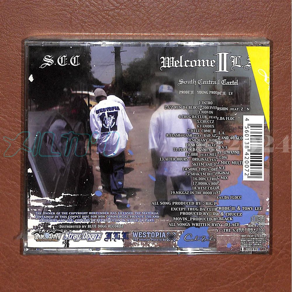 G-RAP/GANGSTA】SOUTH CENTRAL CARTEL /WELCOME II L.A. [2025/11