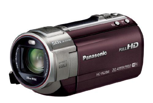 パナソニック デジタルハイビジョンビデオカメラ V 620 内蔵メモリー32 GB ブラウン HC M T
