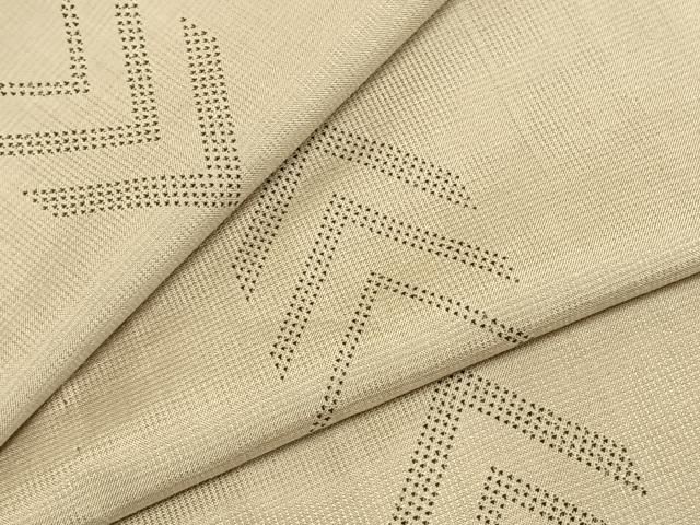 平和屋着物○本場大島紬 カタス7マルキ 幾何学文様 正絹 逸品