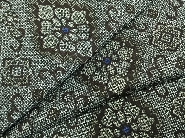 平和屋着物 本場大島紬 割り込み絣 正絹 fy