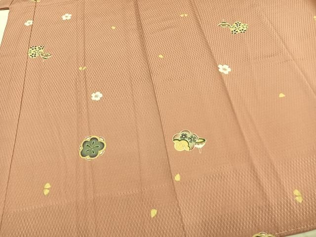  平和屋着物 長襦袢 無双仕立て 舞花文 こま 金彩 正絹 fy 長襦袢 長襦袢 半襦袢