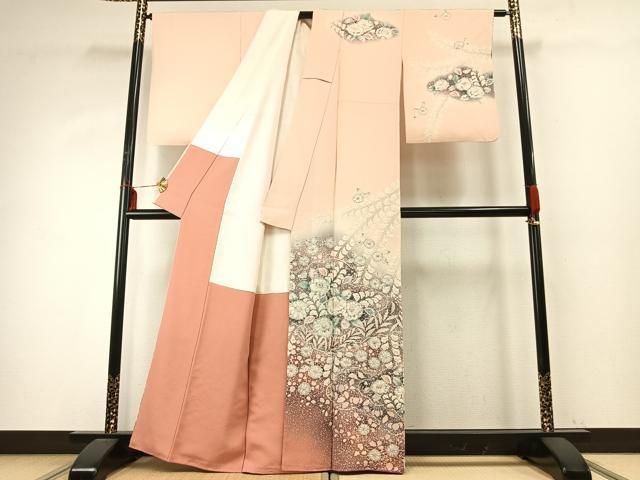 平和屋着物 越後十日町の一流染匠 桐屋 翠山工房 訪問着 辻が花 絞り 暈し染め 正絹 fy