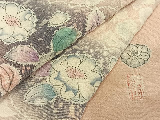 平和屋着物○越後十日町の一流染匠 桐屋・翠山工房 訪問着 辻が花 絞り