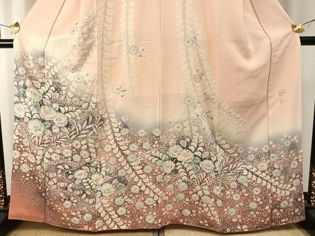 平和屋着物○越後十日町の一流染匠 桐屋・翠山工房 訪問着 辻が花 絞り