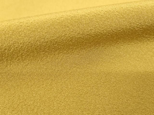  平和屋着物 上質な色無地 黄唐茶色 正絹 ck 色無地 着物