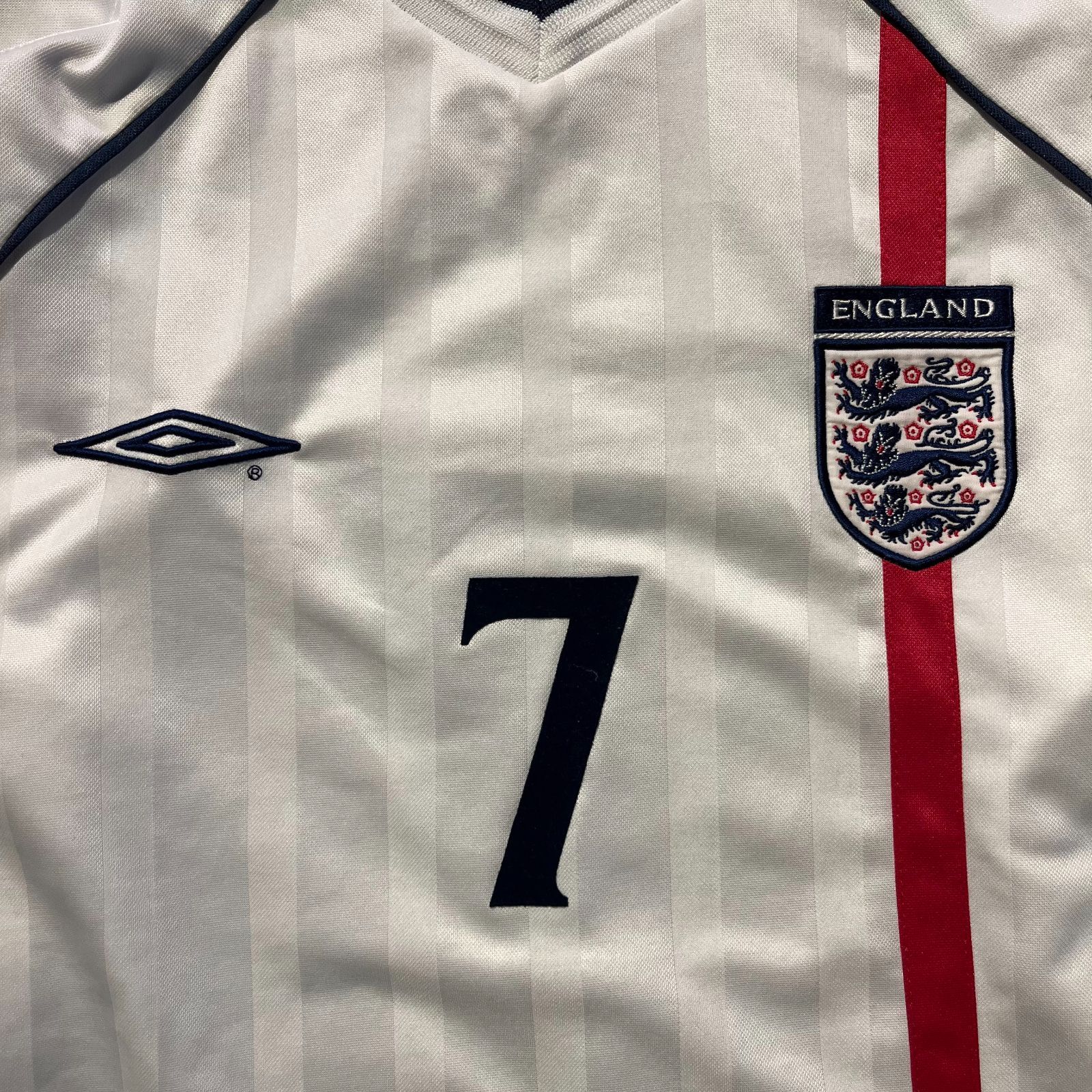 ENGLAND #7 BECKHAM 2001-2003 1st ホーム 長袖 ユニフォーム