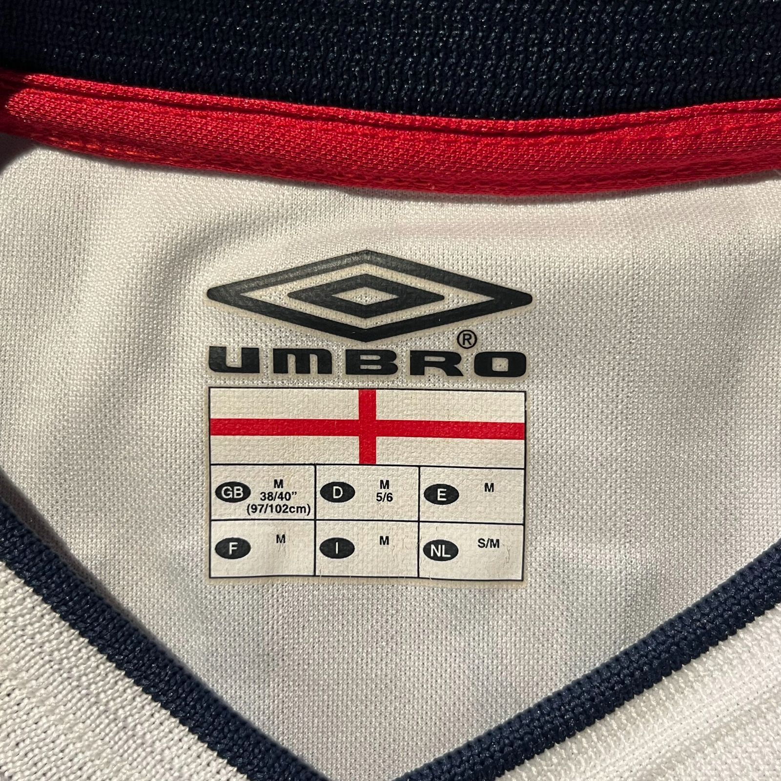 ENGLAND #7 BECKHAM 2001-2003 1st ホーム 長袖 ユニフォーム