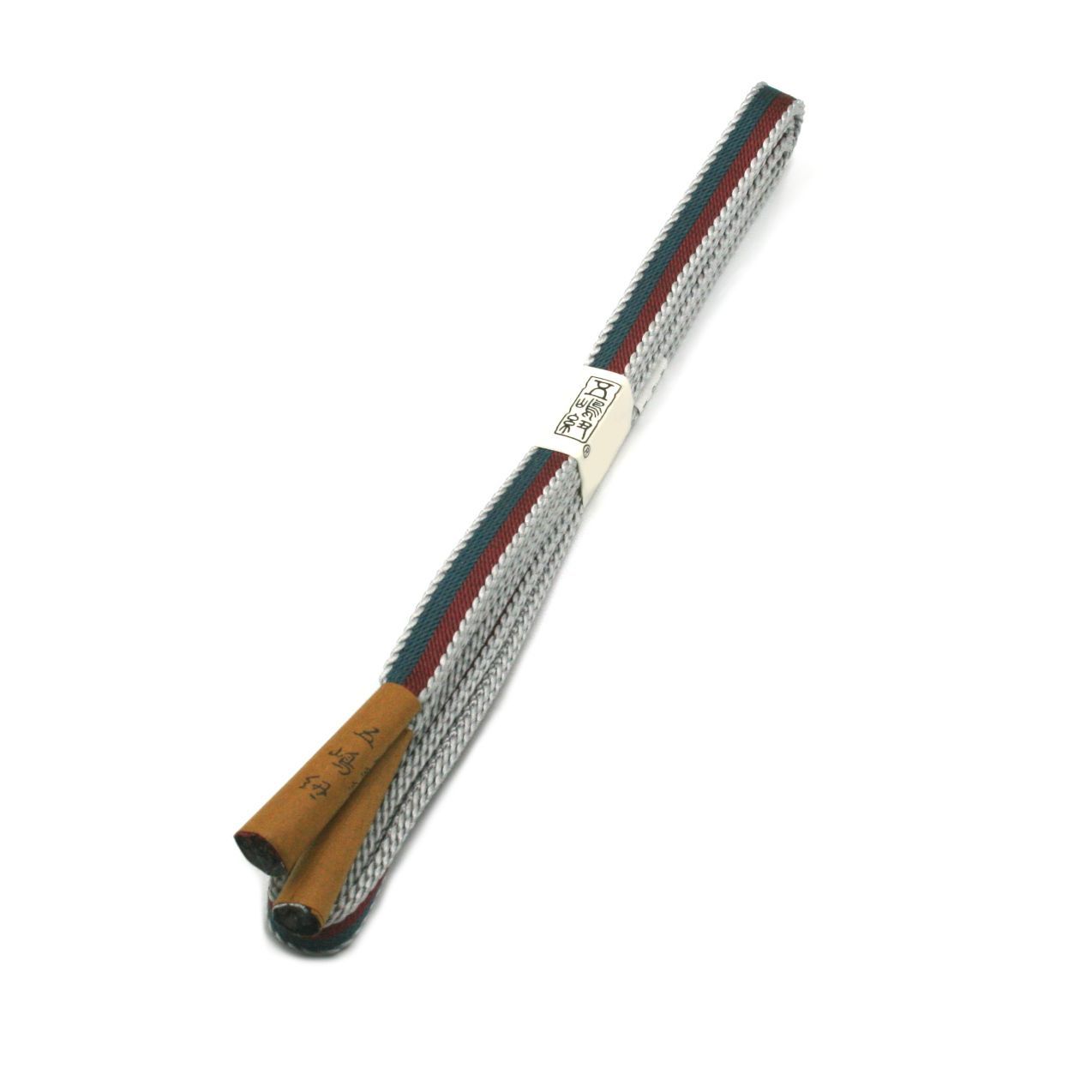 江戸組紐 五嶋紐 帯締め 無形文化財 正絹 帯〆 グレー グリーン エンジ