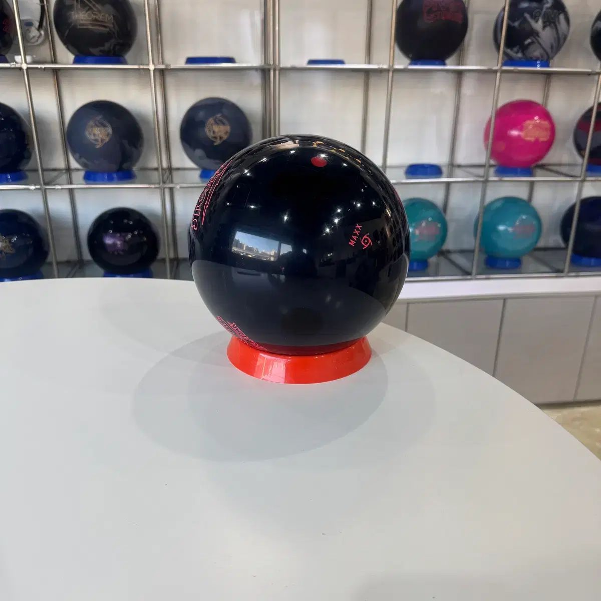 MARVEL マーベル ブラック ボーリングボール shop取引では対象外 リース指孔加工