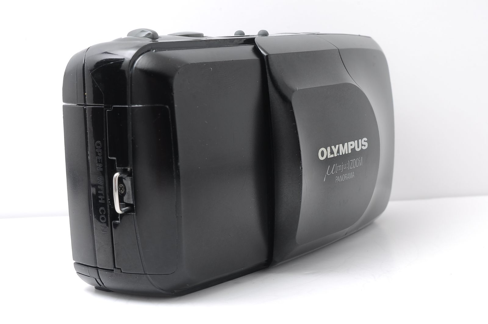 【動作良好】OLYMPUSフィルムカメラμ ZOOM PANORAMA OLYMPUS μ mju ZOOM PANORAMA ブラック 動作良好 ズーム搭載 人気