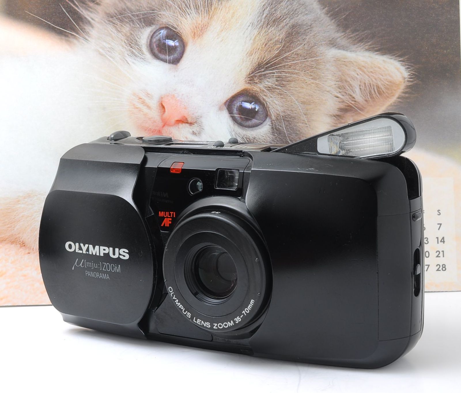 OLYMPUS μ mju ZOOM PANORAMA ブラック 動作良好 ズーム搭載 人気