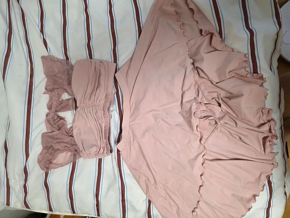 2セット送料無料) HOTな ピンク ポールダンス ウェア セット (Mセット)