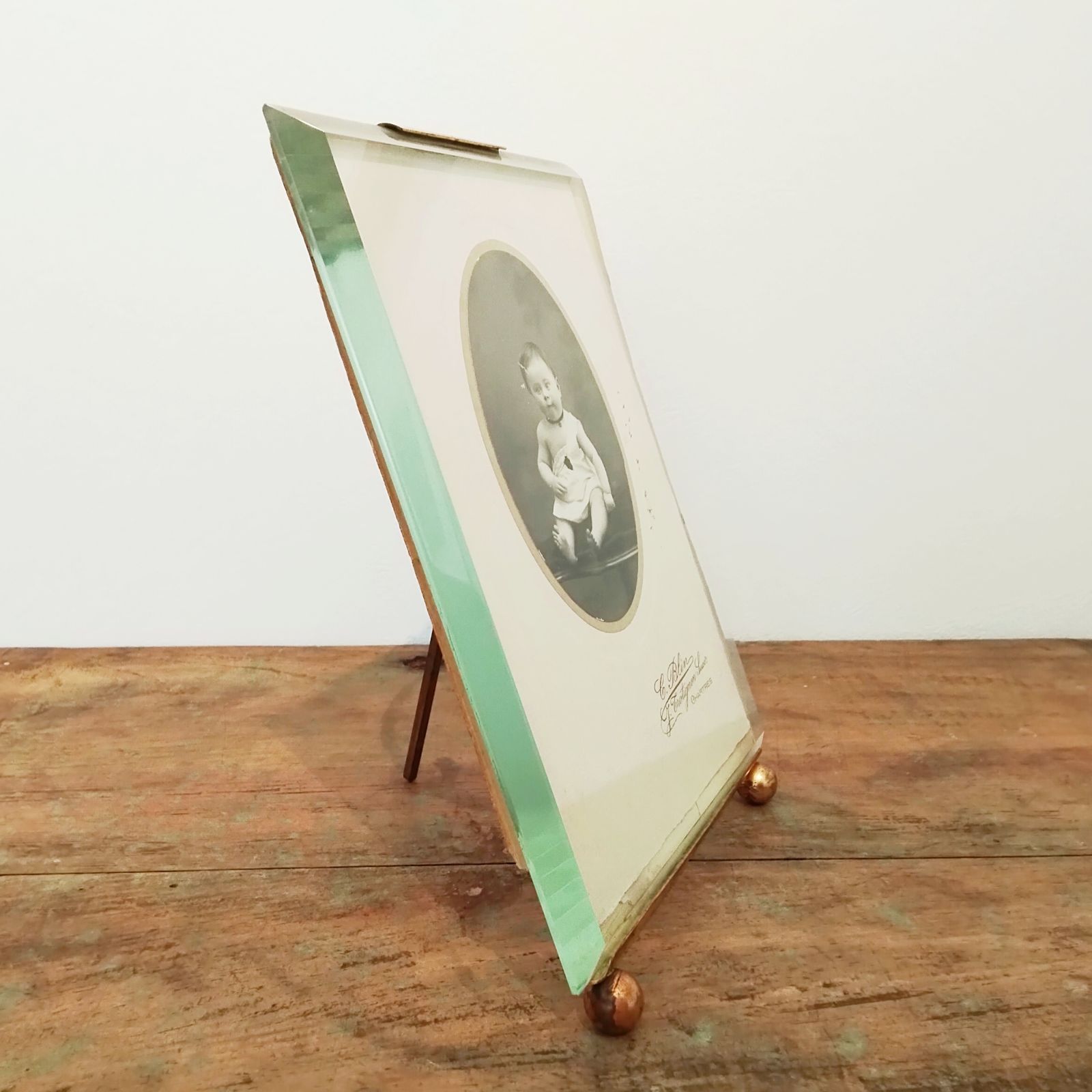 フランス アンティーク フォトフレーム ガラス 1900年代初期 20世紀