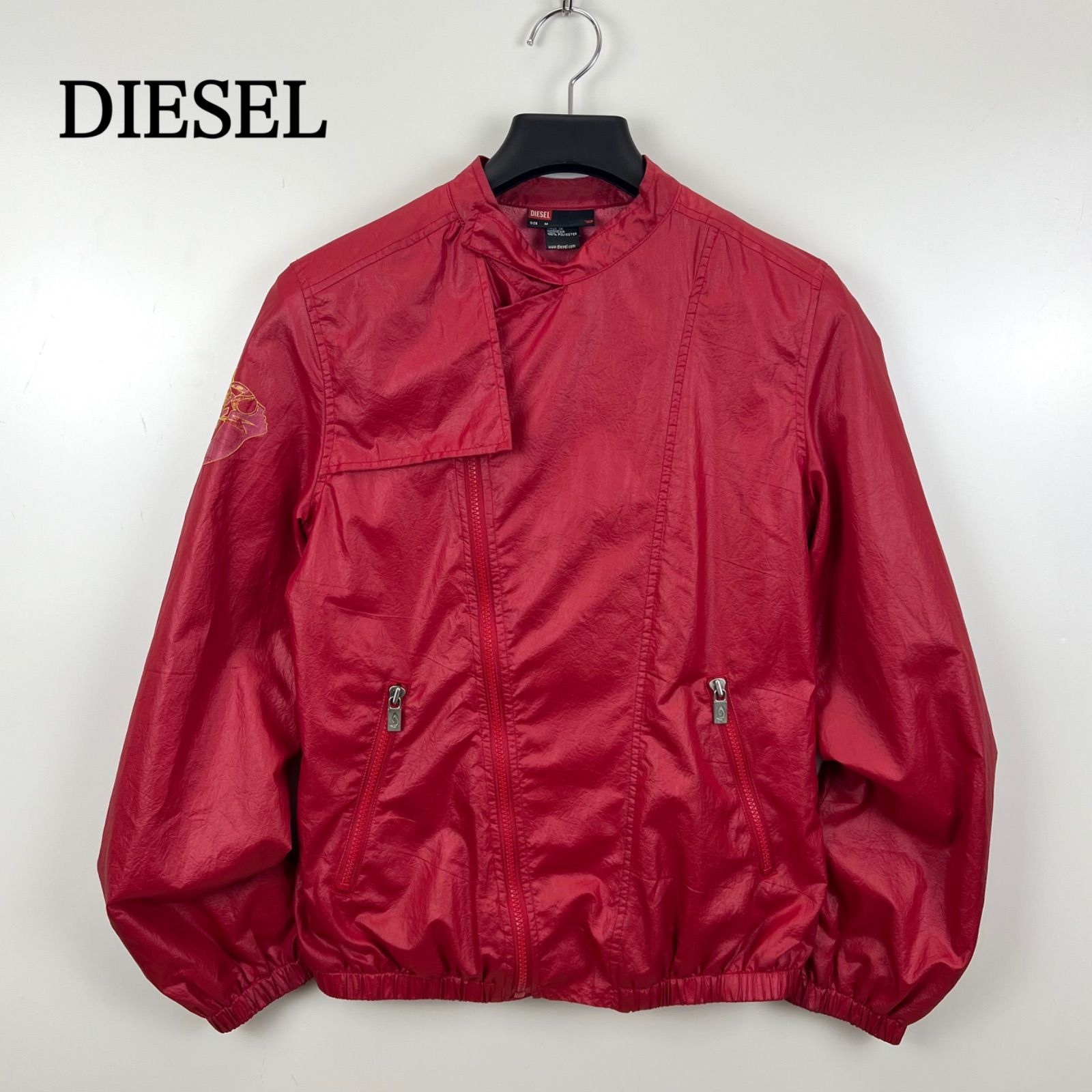 DIESEL 00s y2k pandora poly coating riders jacket M ディーゼル