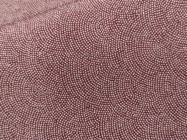 平和屋着物□江戸小紋 黒石秀硯作 鮫小紋柄 鈴乃屋扱い 正絹 逸品