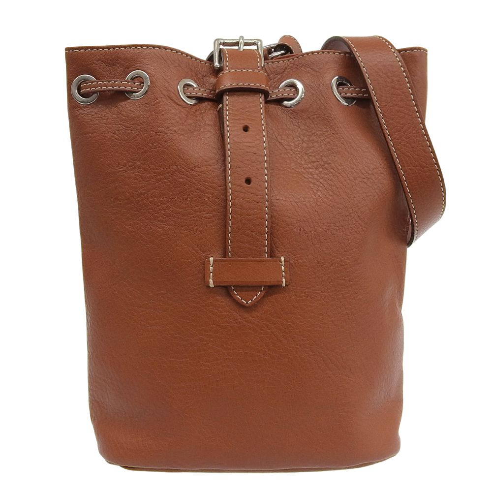 Felisi フェリージ 美品 21/18-NK＋DS レザー 巾着 ワンショルダー