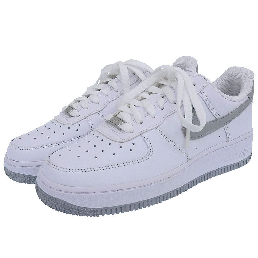 NIKE ナイキ Air Force 1 07 White Light Smoke Grey シューズ レディース ホワイト×グレー 24.5 cm FJ 4146-100 6.5 US