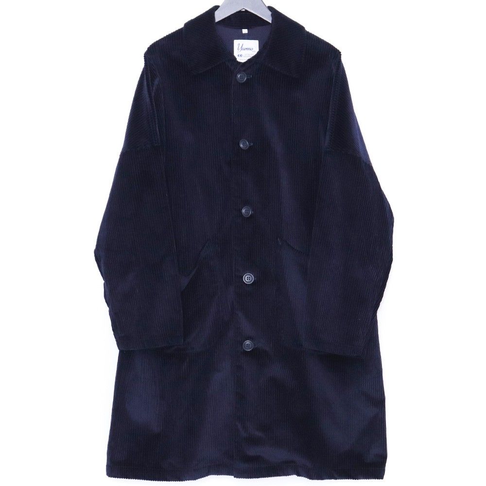 YARMO HI-LO コーデュロイダスターコート サイズ42 ネイビー YAR-21AW