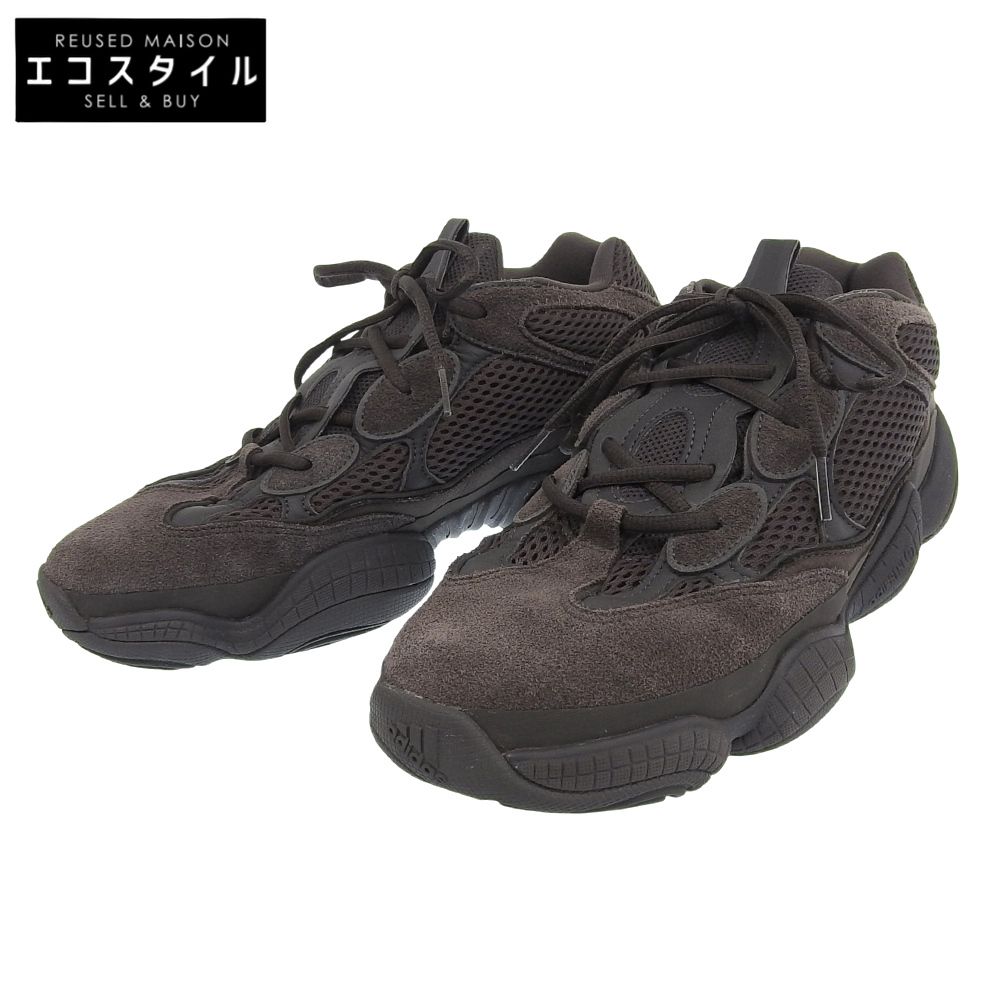 adidas アディダス 美品 YEEZY 500 スエード メッシュ スニーカー シューズ メンズ ユーティリティブラック 28cm F36640 10(US)