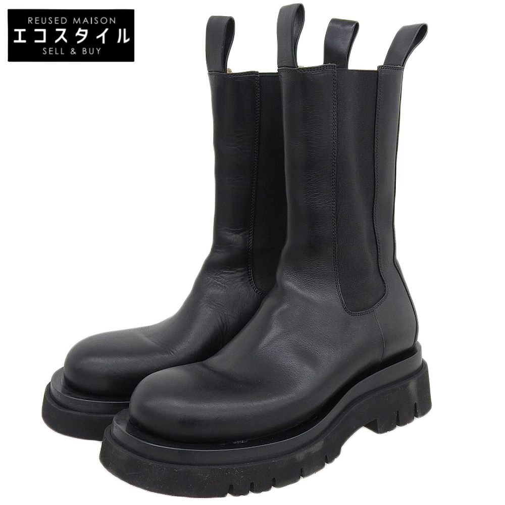 BOTTEGA VENETA ボッテガヴェネタ LUG ラグチェルシー サイドゴアブーツ レディース ブラック 38