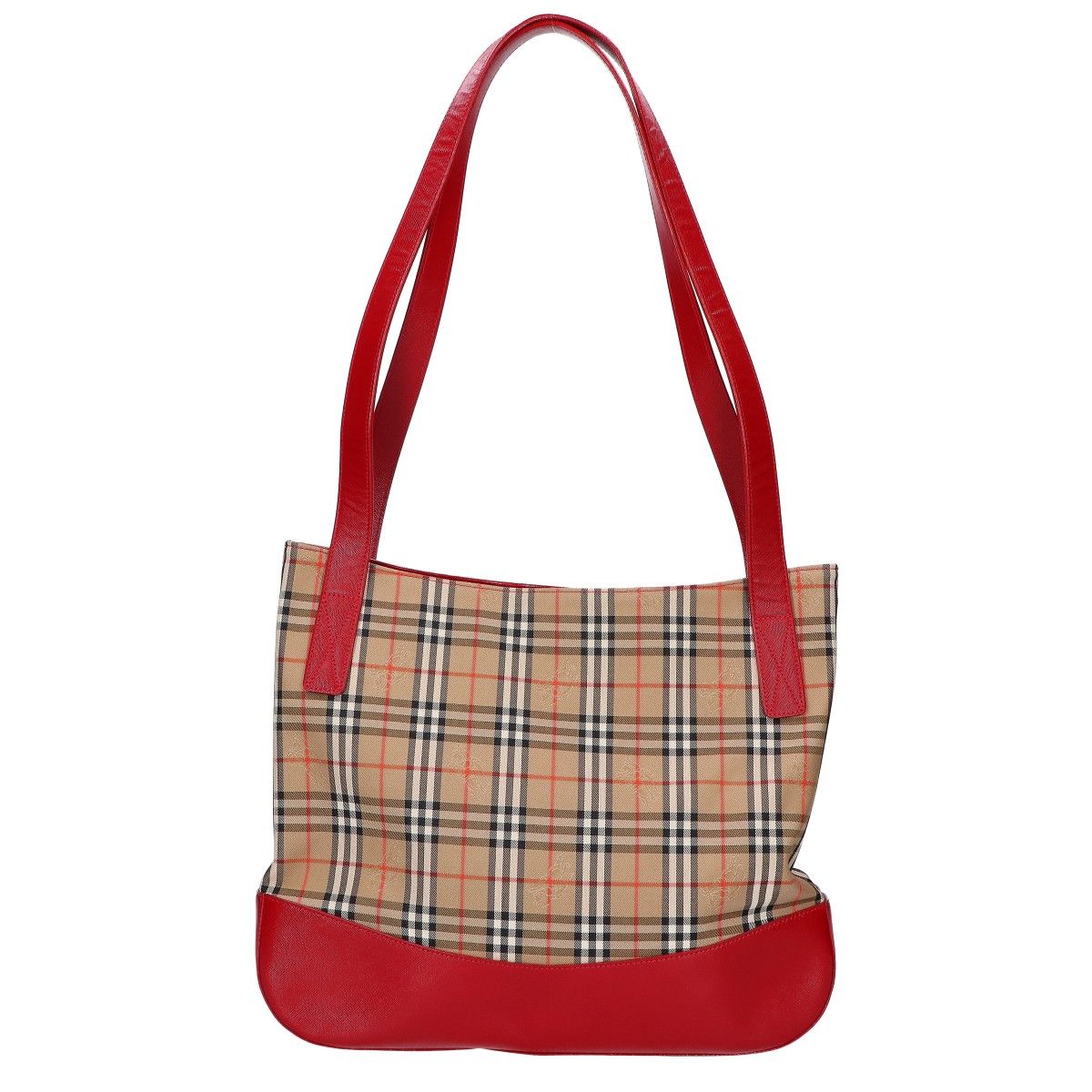 期間限定 綺麗【BURBERRYバーバリー】ノバチェック ボストンバッグ
