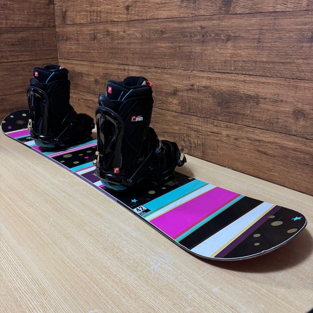 HEAD ヘッド レディース スノーボード 3点セット 142cm バインディング