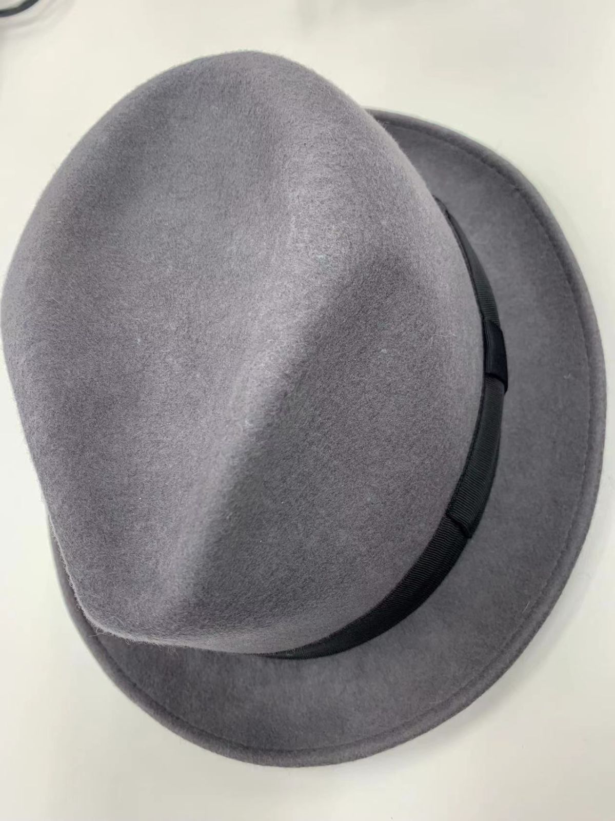 CA 4 LA 57 cmグレー ウール フェルトハット