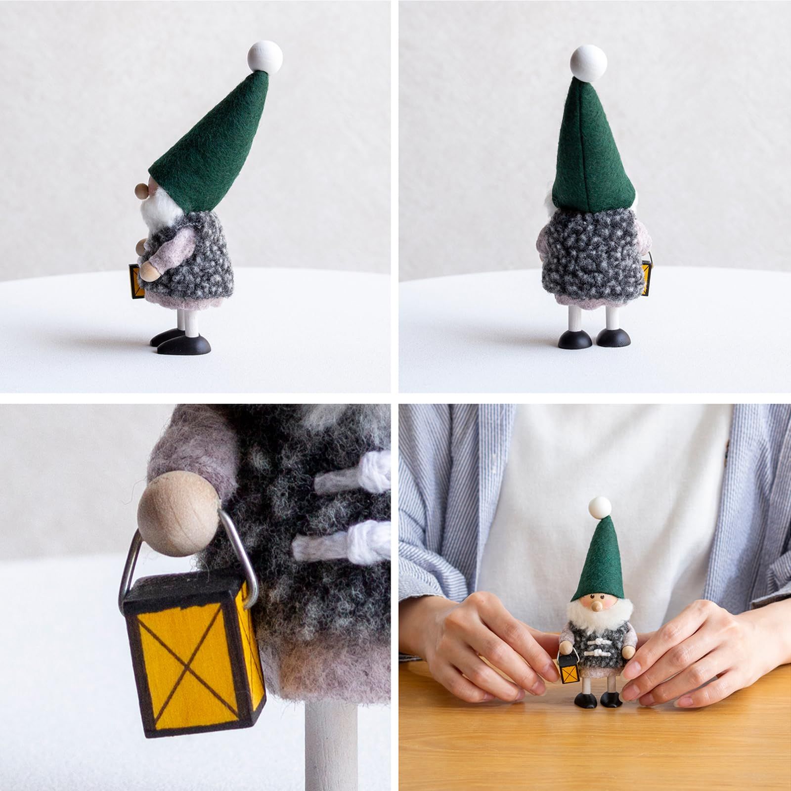 NORDIKA nisse ノルディカ ニッセ クリスマス 木製人形 ランタンを持っ 