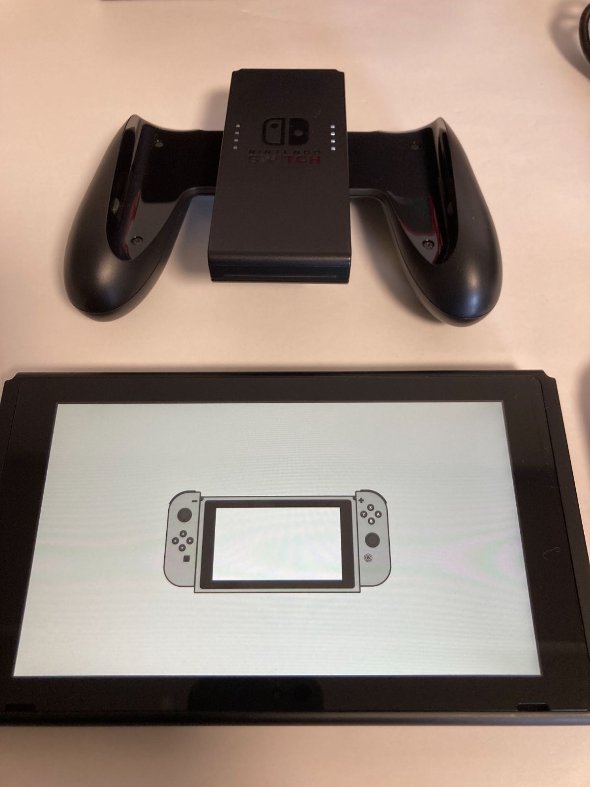 Nintendo Switch ニンテンドースイッチ 本体 Joy-Con L R グレー