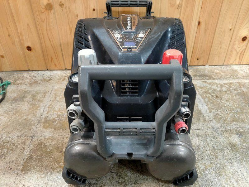 HiKOKI ハイコーキ 釘打機用エアコンプレッサ タンク容量12 L 45気圧 高圧 一般圧 自動停止まで約6分17秒