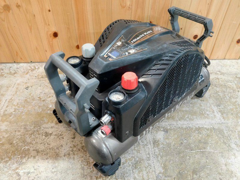 HiKOKI ハイコーキ 釘打機用エアコンプレッサ タンク容量12 L 45気圧 高圧 一般圧 自動停止まで約6分17秒