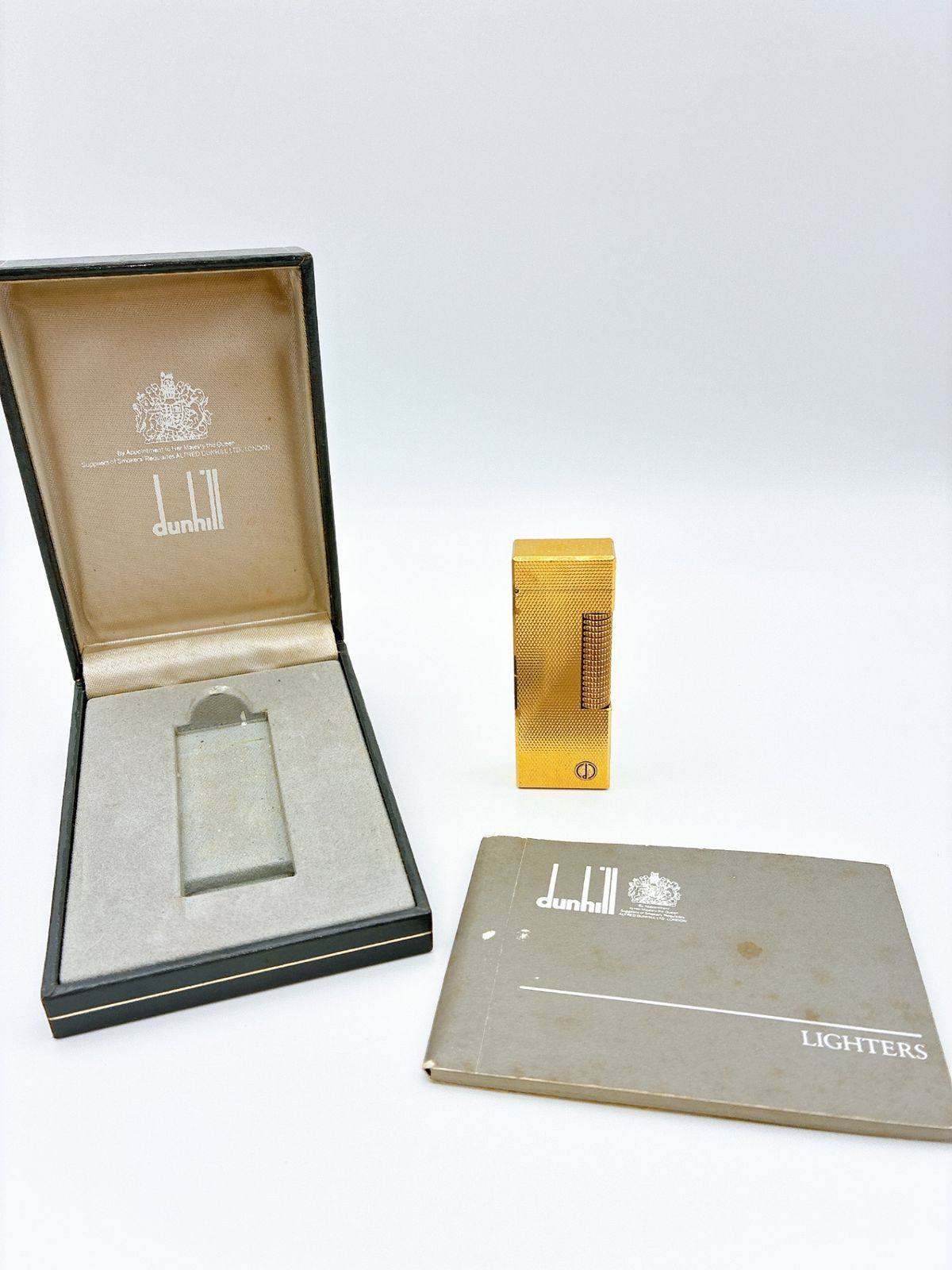 Dunhill/ダンヒル ガスライター ゴールド ヴィンテージ 箱付き FC