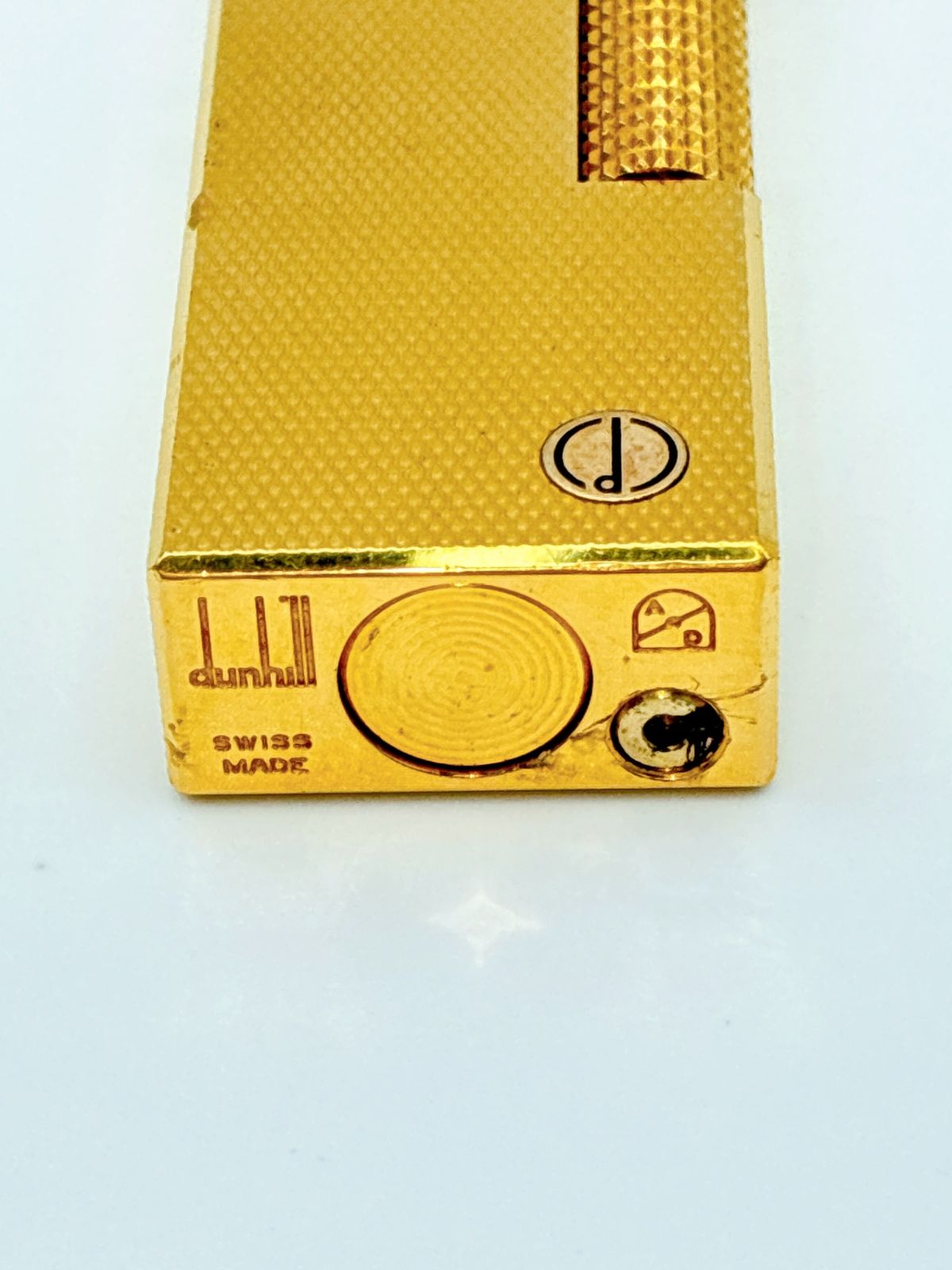 Dunhill/ダンヒル ガスライター ゴールド ヴィンテージ 箱付き FC