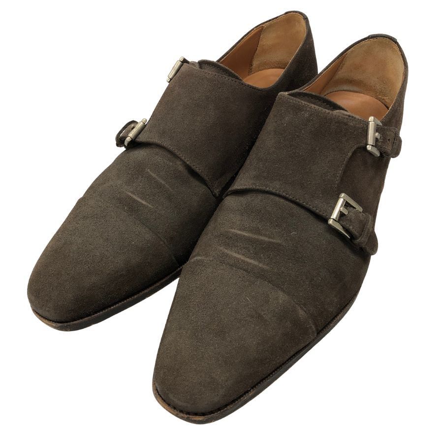 ヤンコ レザーシューズ ダブルモンクストラップ スエード【AFC30