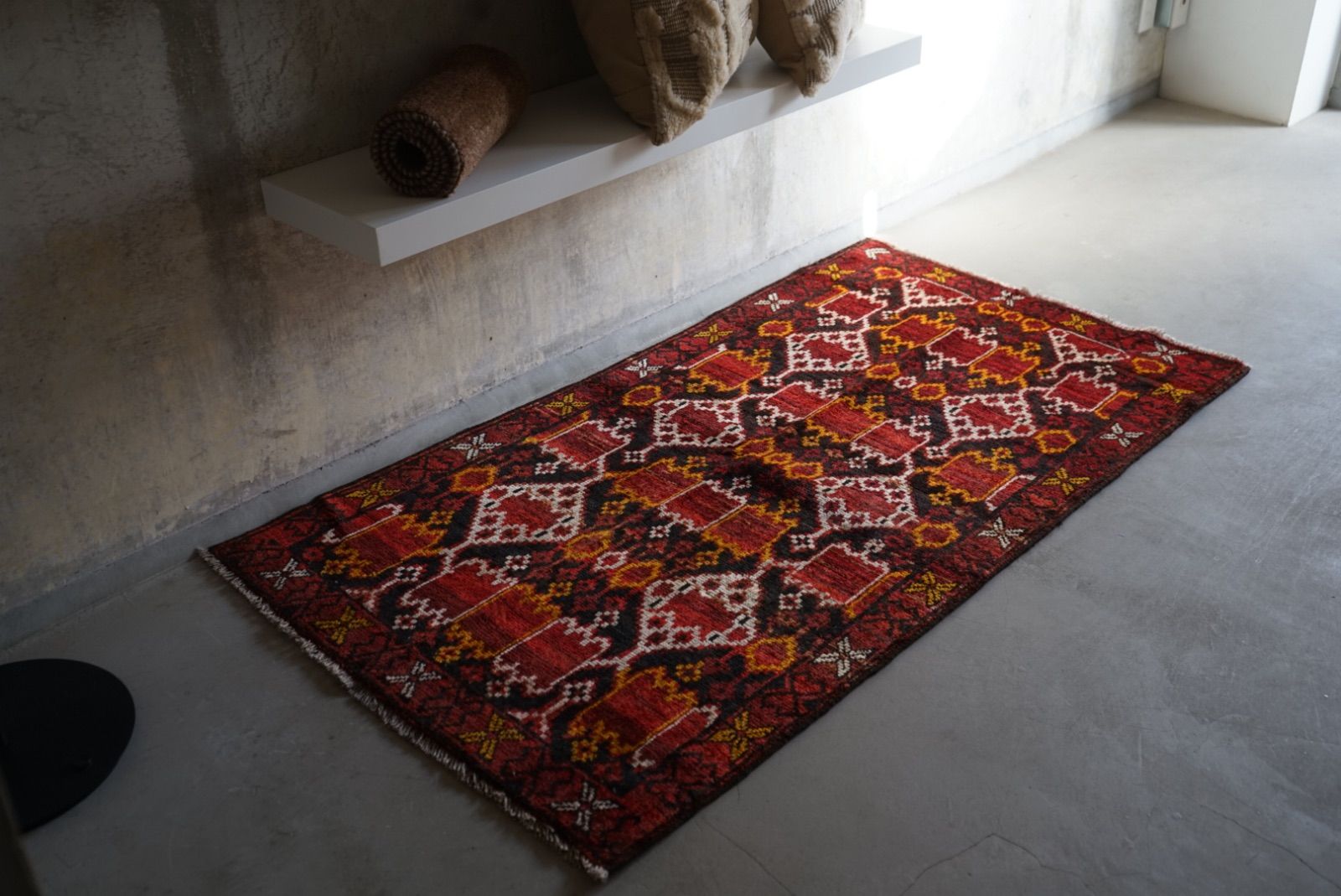 ヴィンテージラグ アフガニスタン バルーチラグ ダークカラー 1970年代