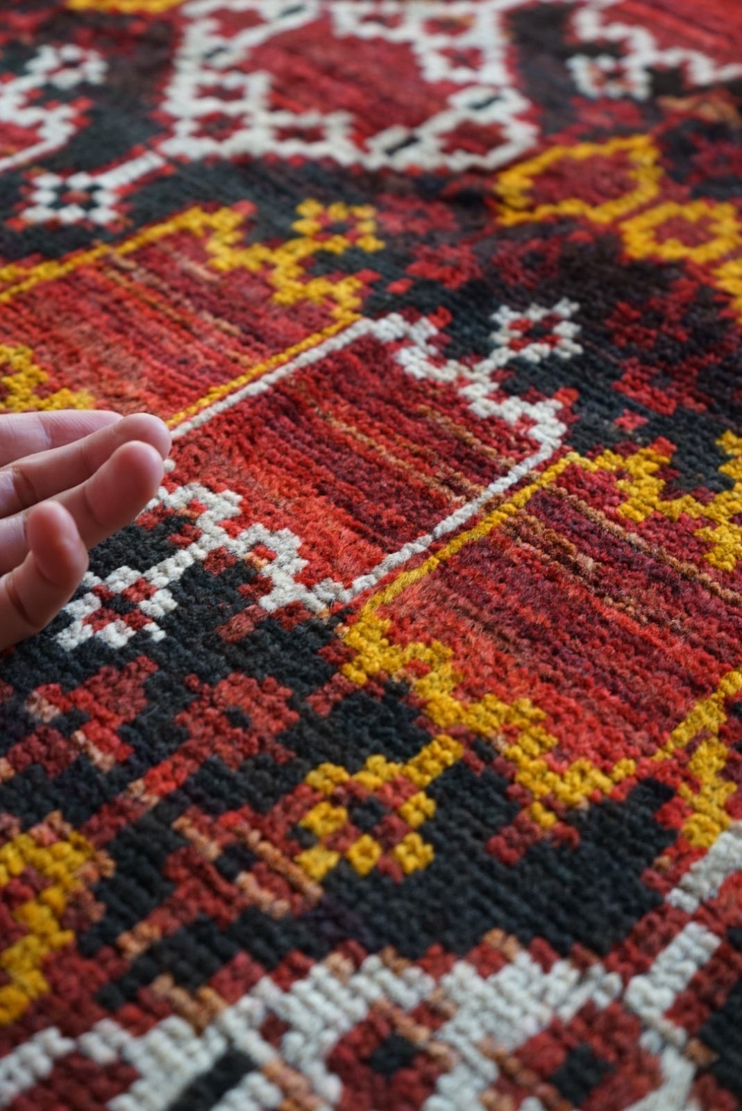 ヴィンテージラグ アフガニスタン バルーチラグ ダークカラー 1970年代