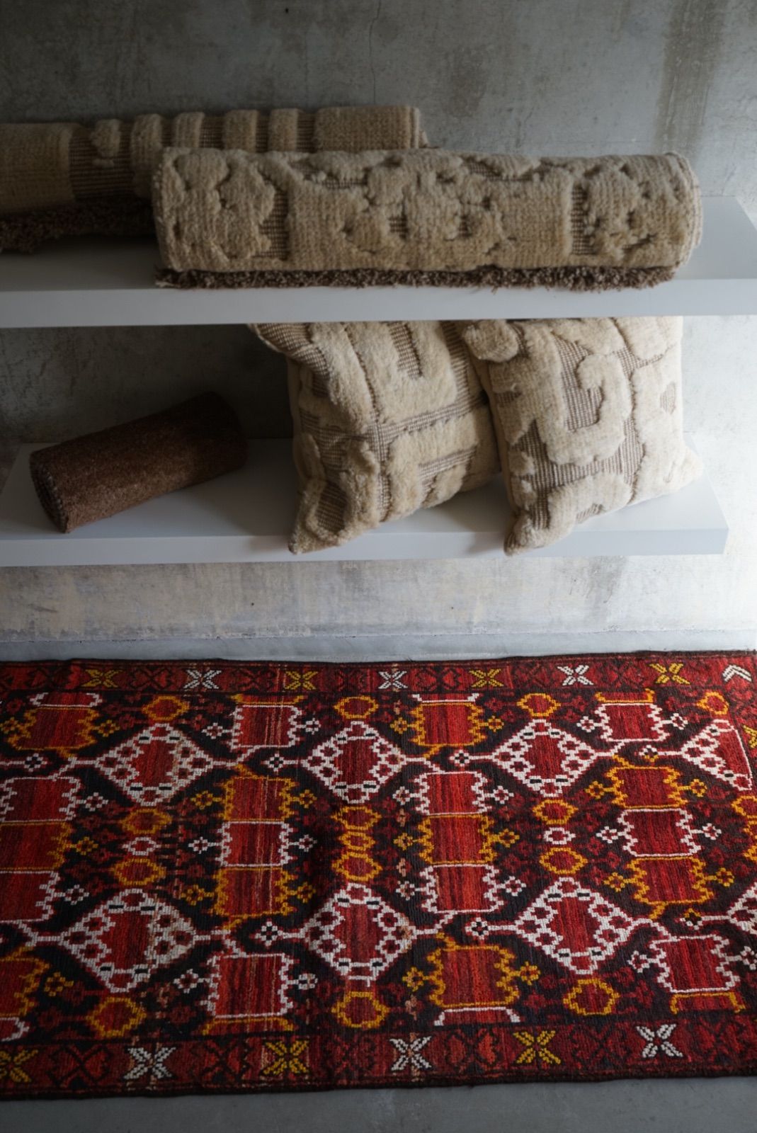 ヴィンテージラグ アフガニスタン バルーチラグ ダークカラー 1970年代