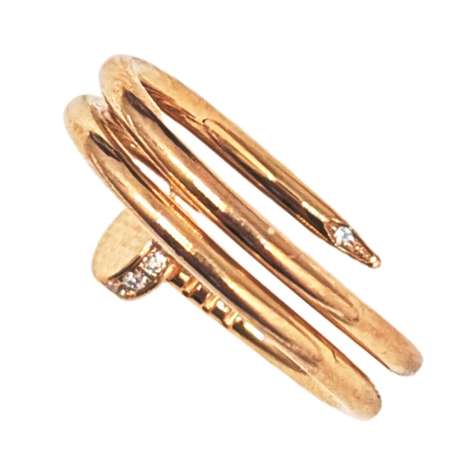 中古】Cartier カルティエ ジュスト アンクル リング ダイヤモンド 