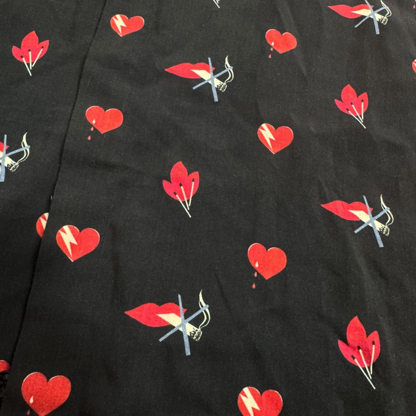 SAINT LAURENT】17AW NO SMORKING HEART SHIRT サンローラン パリ ノー 