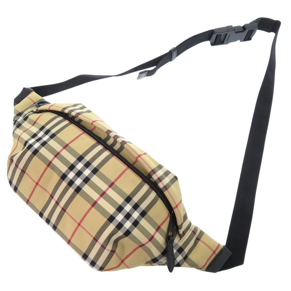 バーバリー ノバチェック ボディバッグ 8084114 ナイロン カーフ アーカイブベージュ 0741 BURBERRY 休日コーデ スタイルアップ
