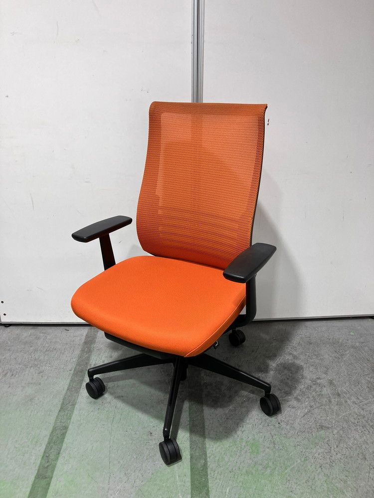 品 コクヨ 固定肘付ベゼルチェア CR 2823 E 6 オレンジ