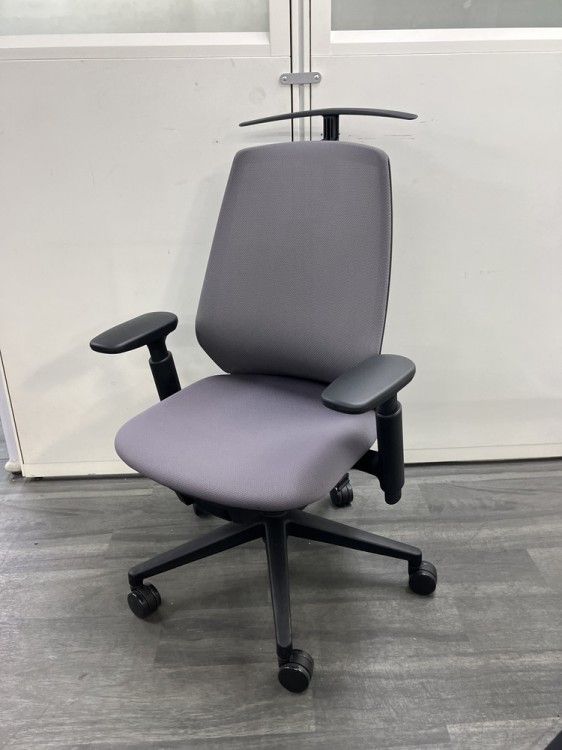 アウトレット品 ウチダ ニンバスチェア 可動肘付ニンバスチェア N A 330 BBAA PAH グレー