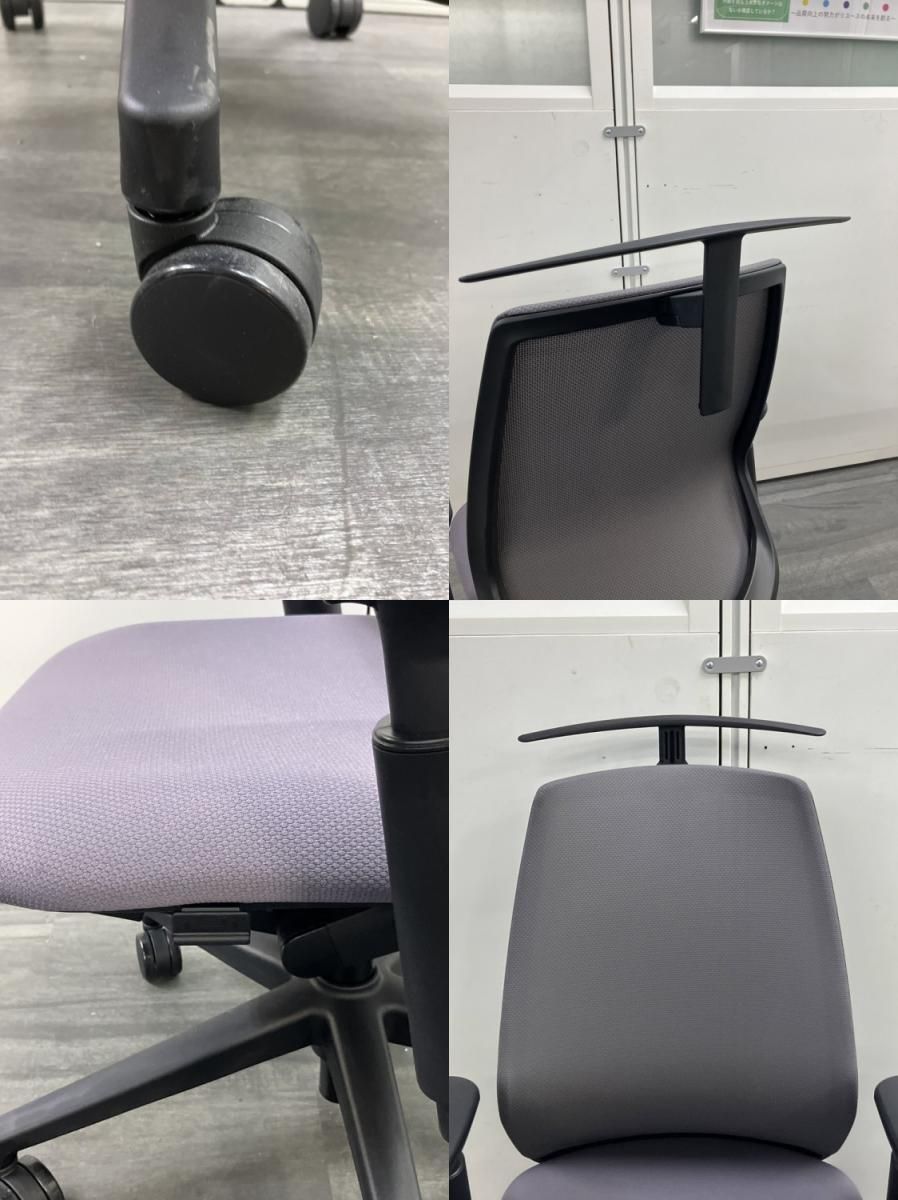  アウトレット品 ウチダ ニンバスチェア 可動肘付ニンバスチェア N A 330BBAA PAH グレー ウレタン座面 オフィスチェア ワークチェア 椅子 チェア