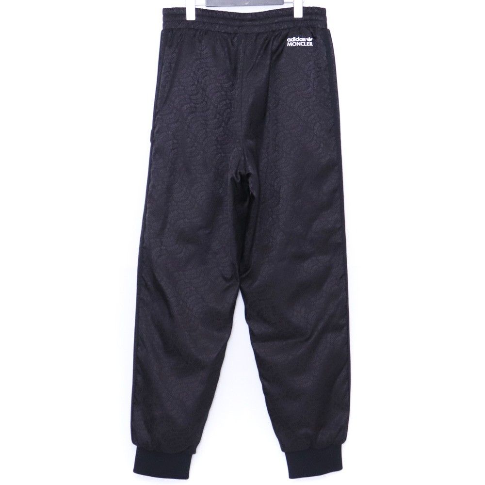MONCLER × adidas / ボトム/XXS/ナイロン/BLK/総柄/i209S2A00003 M2448 MONCLER × ADIDAS リバーシブル ダウンフィル トラックパンツ Sサイズ