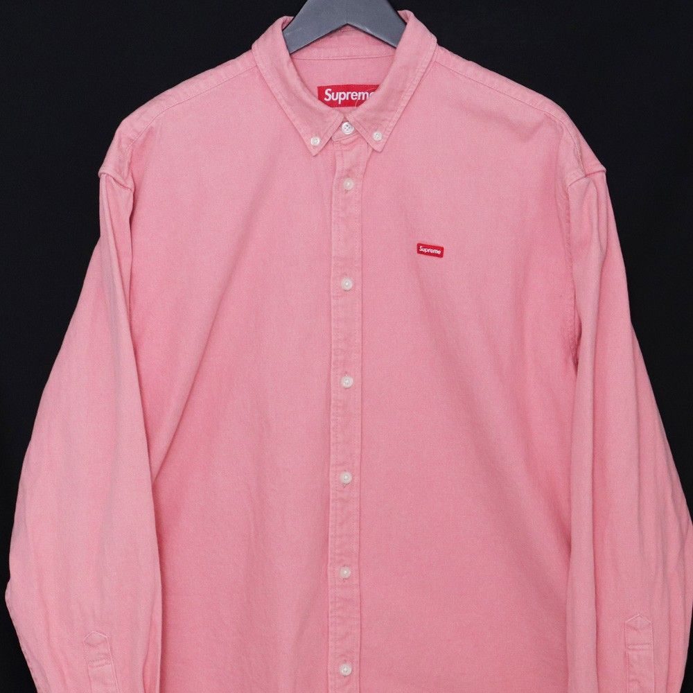 SUPREME Small Box Denim Shirt Mサイズ ピンク - メルカリ