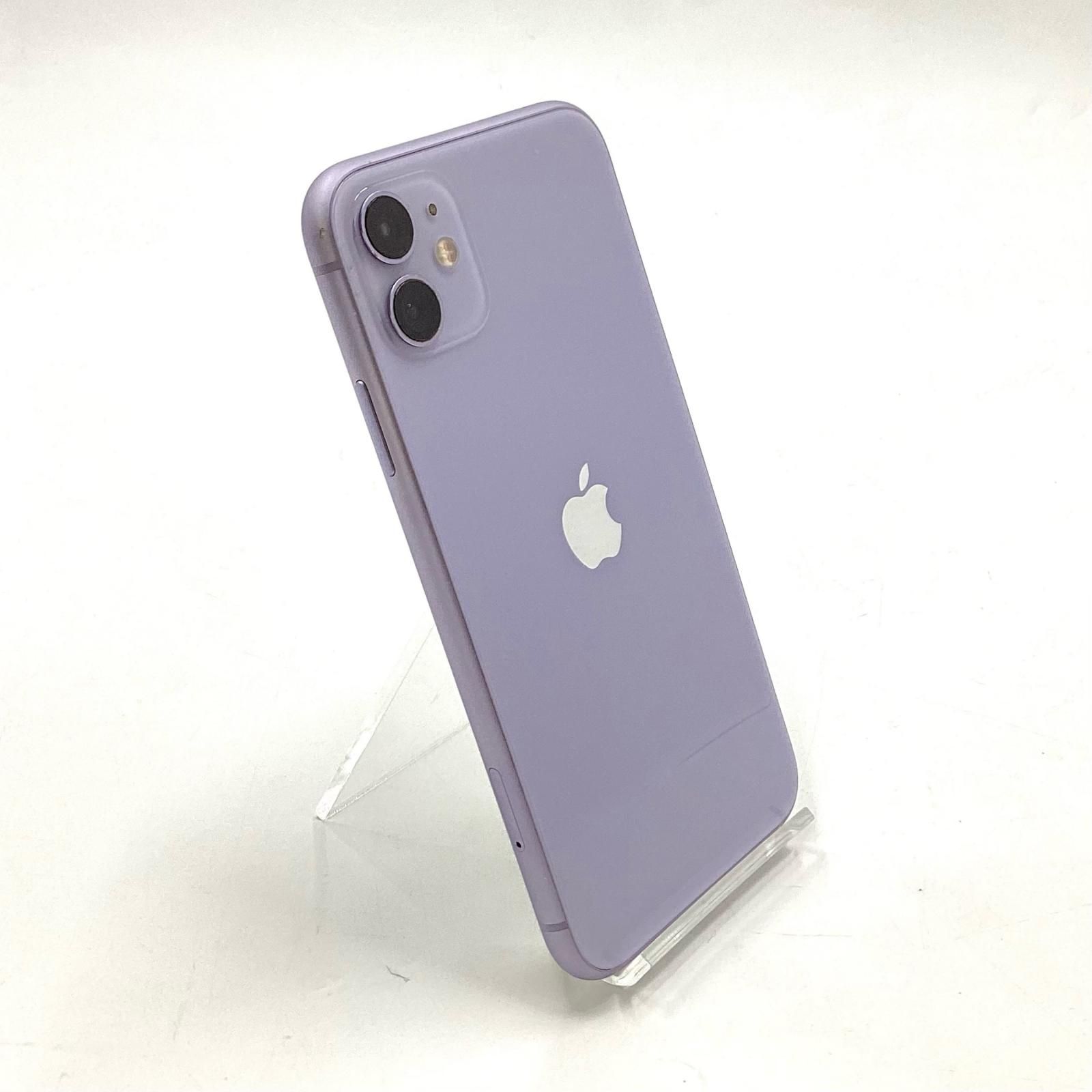全額返金保証】【最速発送】 iPhone 11 64GB パープル au SIMフリー 白