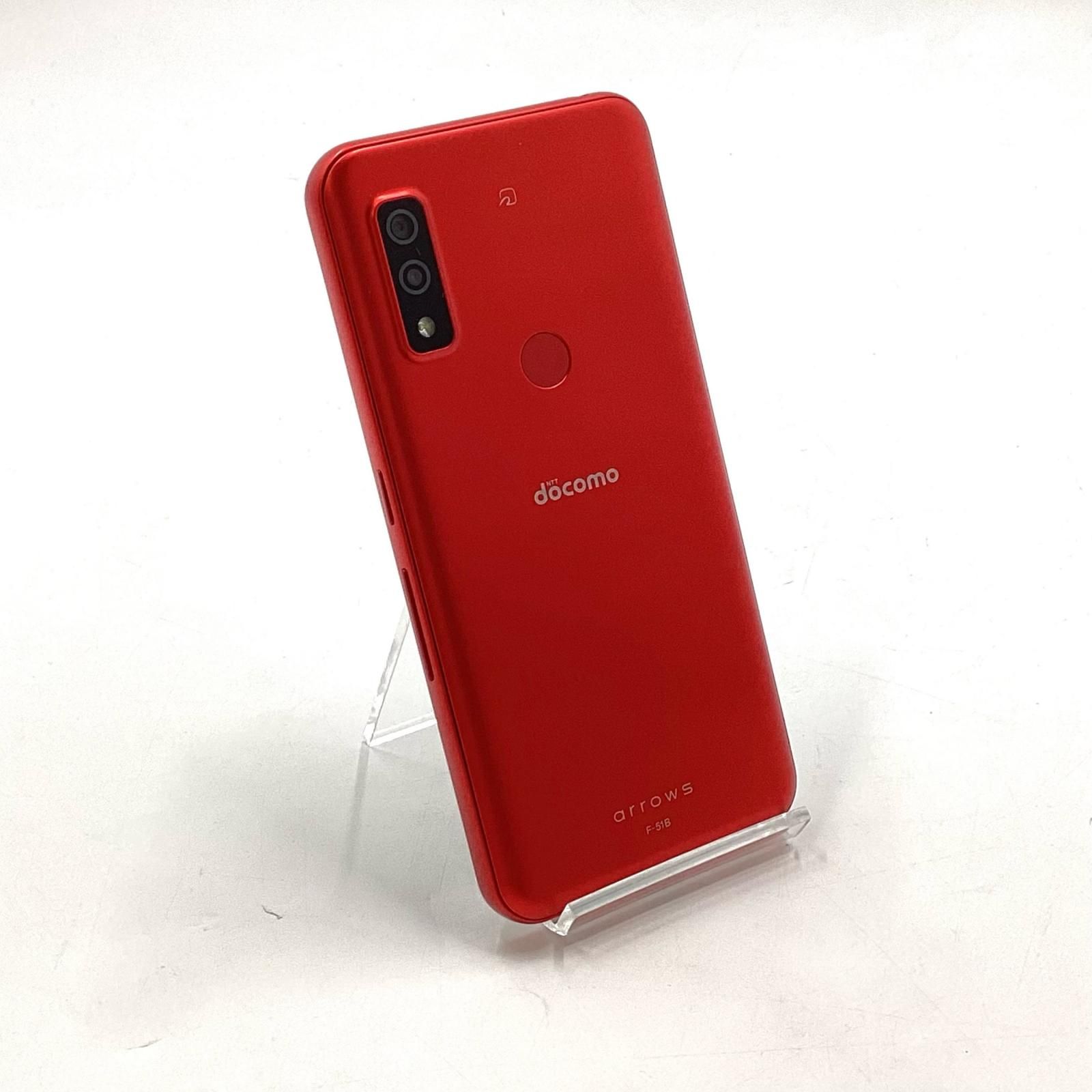 富士通 arrows We 64GB レッド docomo F-51B 白ロム 美品 動作確認済