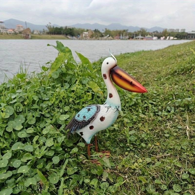インテリア小物 ガーデンオーナメント 置物 オブジェ ペリカン 鳥 動物