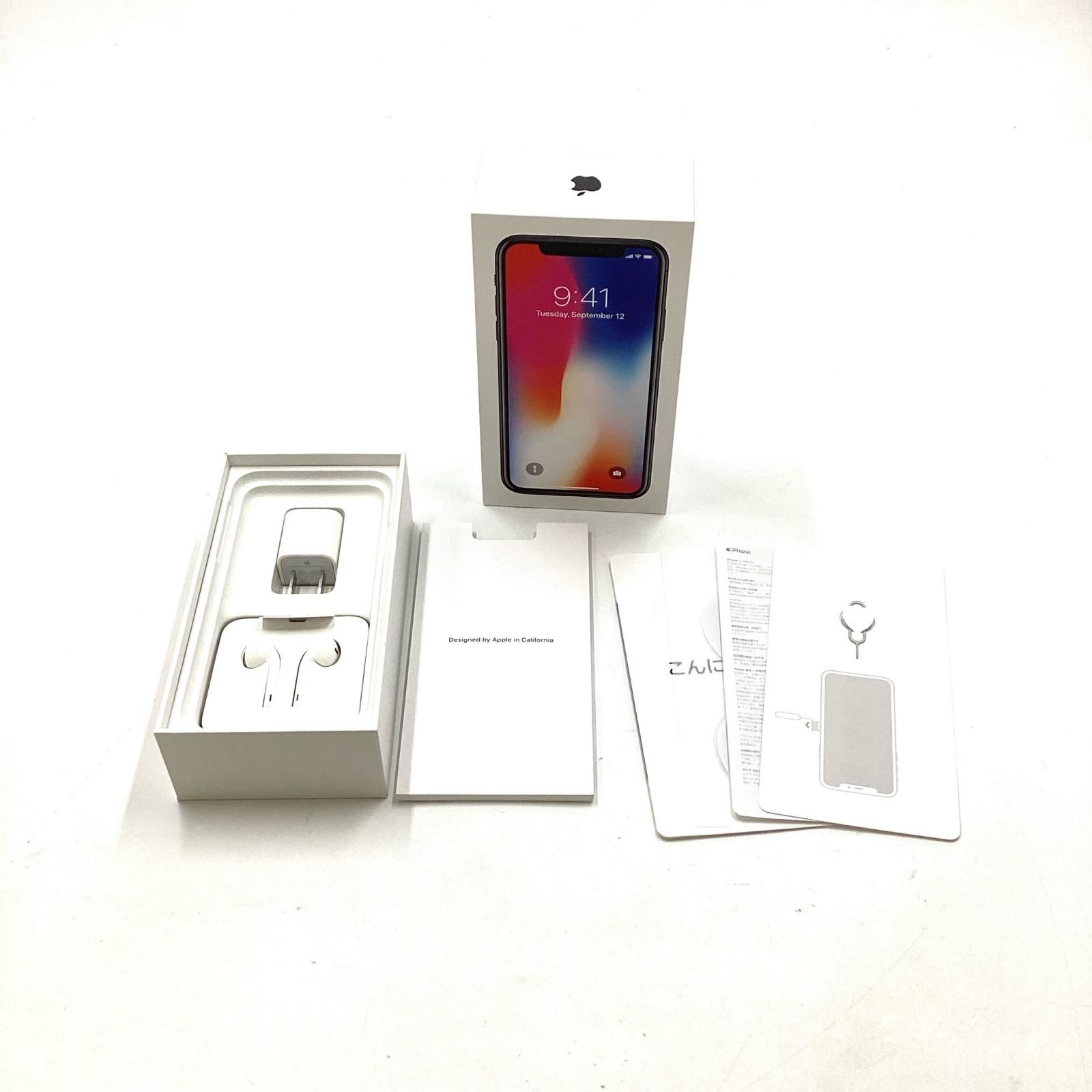 iPhone X 256GB スペースグレイ docomo 白ロム 動作確認済 79%【全額