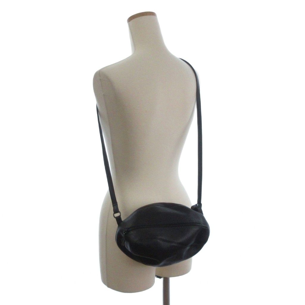 JURGEN LEHL ショルダーバッグ レザー 黒 レディース 本革 ヨーガンレール JURGEN LEHL 美品 ショルダーバッグ 斜め掛け レザー